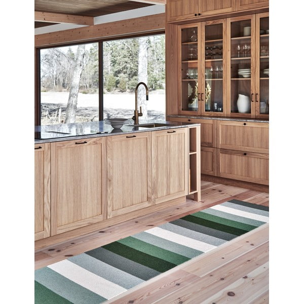 Zeleno-krémový vnitřní a venkovní koberec 70x100 cm Molly Woods – Pappelina-image-1