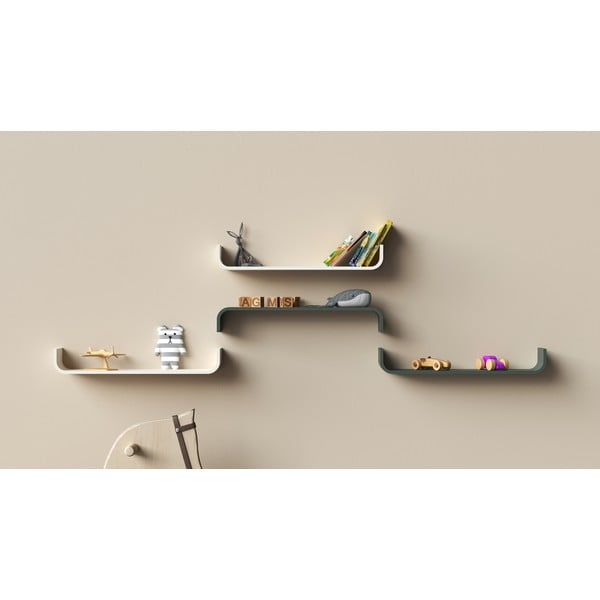 Bílá nástěnná police Tenzo Flower-image-1