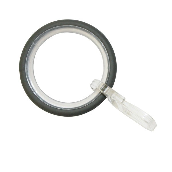 Kroužky na záclony s vložkou a háčkem v sadě 10 ks Elba - Gardinia