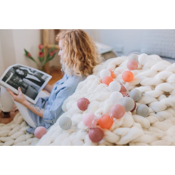 Hnědý světelný řetěz s LED žárovkami LUKKA, 15 světýlek-image-4