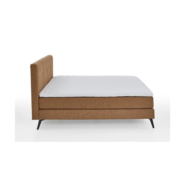 Hnědá boxspring postel 180x200 cm ANCONA – Meise Möbel-image-2