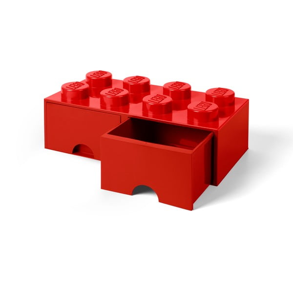 Červený úložný box se dvěma šuplíky LEGO®-image-2
