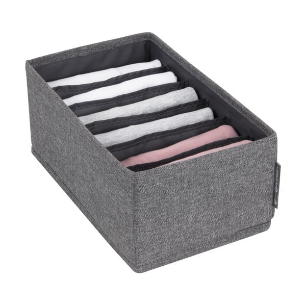 Šedý organizér do zásuvky s přihrádkami Bigso Box of Sweden Drawer, 16,5 x 11 cm-image-2