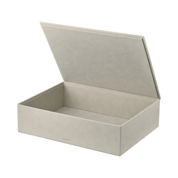 Béžové úložné boxy v sadě 2 ks s víkem z umělé kůže 40x30x11 cm Sahla – Blomus-image-3