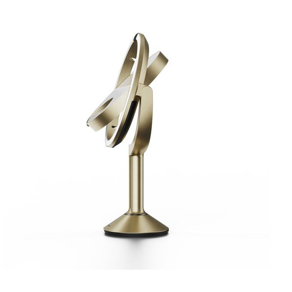 Kosmetické zrcadlo s osvětlením/zvětšovací (zvětšení 5x/zvětšení 10x) ø 20 cm Trio – simplehuman-image-3