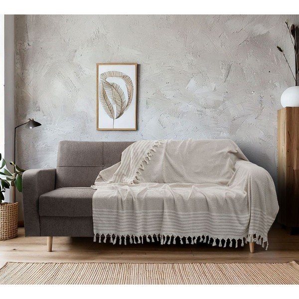 Krémová deka 220x180 cm Sophia  – Mijolnir