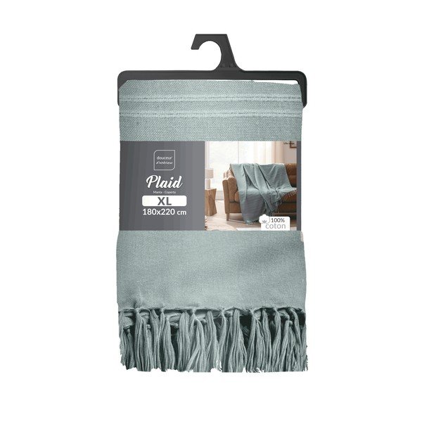 Zelený bavlněný přehoz 125x150 cm Lilia – douceur d'intérieur-image-2