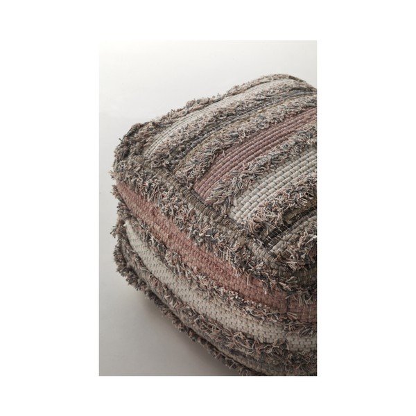 Šedo-růžový vzorovaný puf Geese Ceylon-image-2