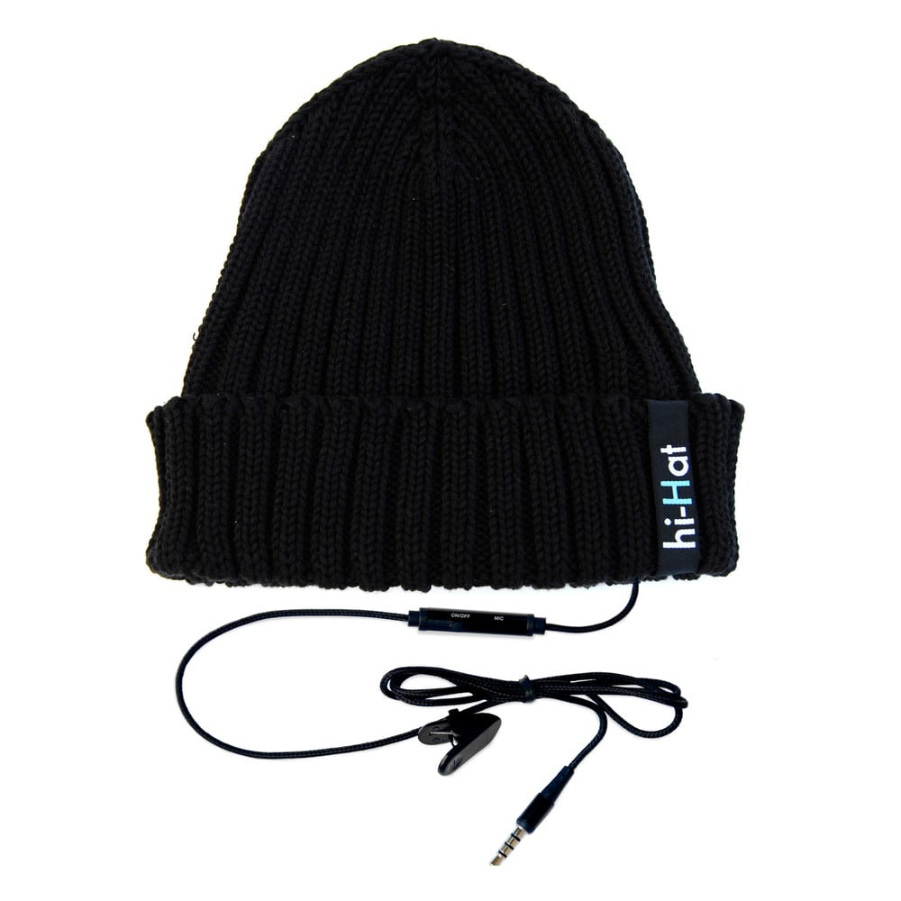 Hi-Hat Zimní čepice se sluchátky, černá