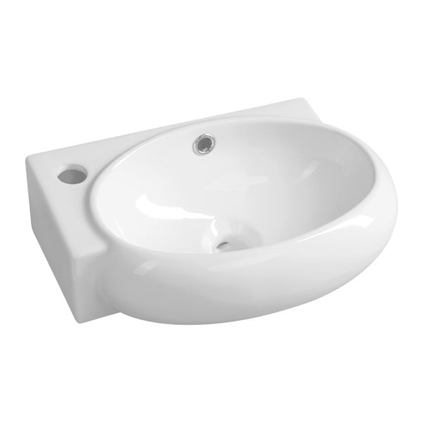 Bílé keramické umývátko 43x28,5 cm Ribera – Sapho