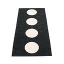 Černo-bílý vnitřní a venkovní běhoun 70x150 cm Vera Black – Pappelina