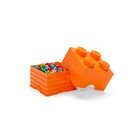 Oranžový úložný box čtverec LEGO®