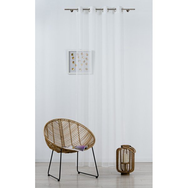 Bílá záclona 140x245 cm Miko – Mendola Fabrics-image-1