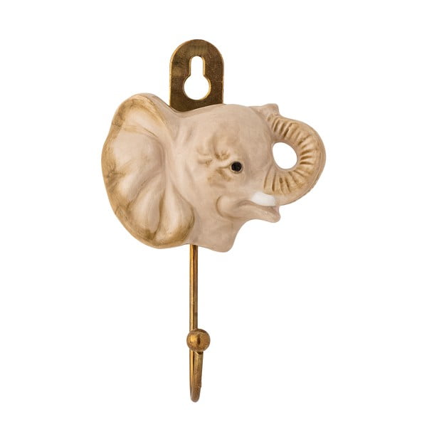 Béžový nástěnný keramický háček Nosa – Bloomingville Mini-image-2