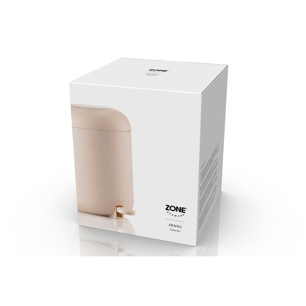 Béžový nášlapný plastový odpadkový koš 4 l Sensu – Zone-image-2