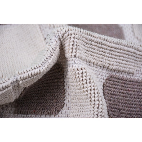 Béžový bavlněný koberec Vitaus Mozaik, 100 x 150 cm-image-3