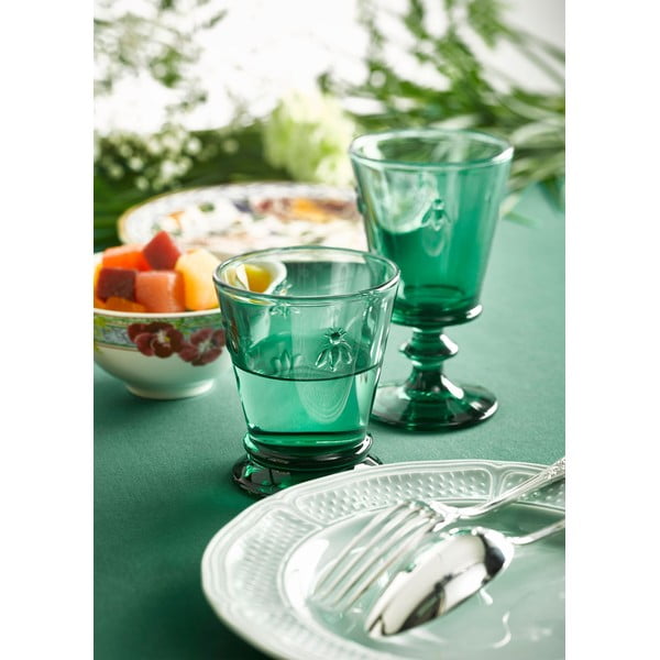 Smaragdově zelená sklenice na víno La Rochère Bee, 200 ml-image-2