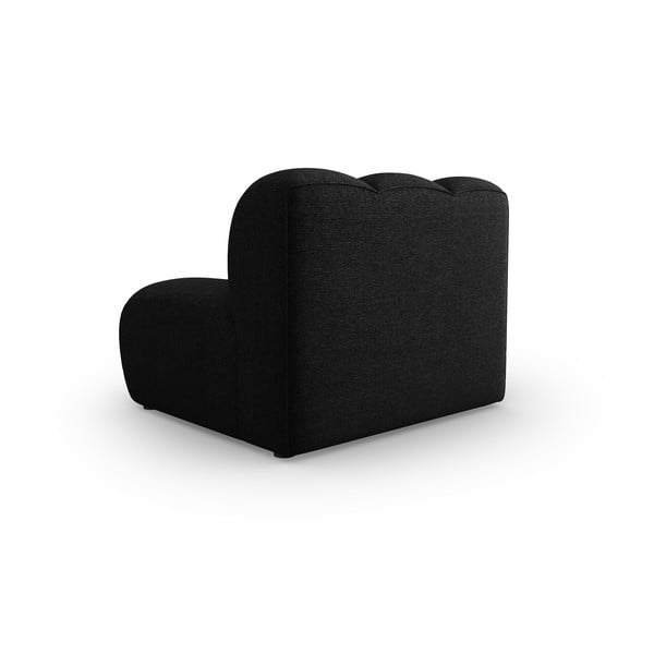 Černoantracitový modul pohovky (středový díl) Lupine – Micadoni Home-image-3