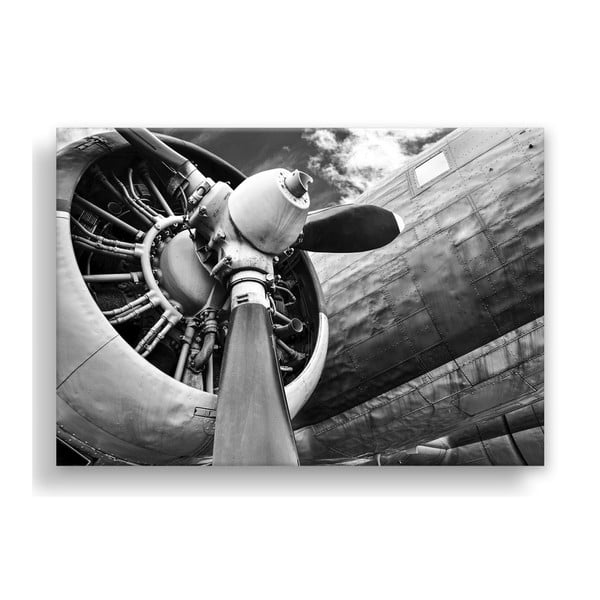 Obraz Styler Canvas Silver Uno Plane, 85 x 113 cm