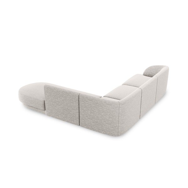 Světle šedá rohová pohovka (pravý roh) Miley – Micadoni Home-image-4