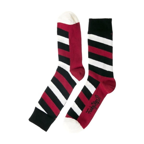 Barevné ponožky Funky Steps Stripes, velikost 39 – 45