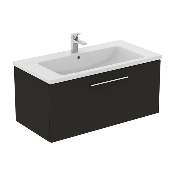 Antracitová závěsná skříňka pod umyvadlo 100x44 cm i.Life B – Ideal Standard-image-4