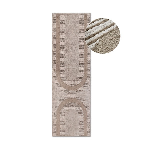 Béžový běhoun 80x240 cm Bartoux Beige – Elle Decoration