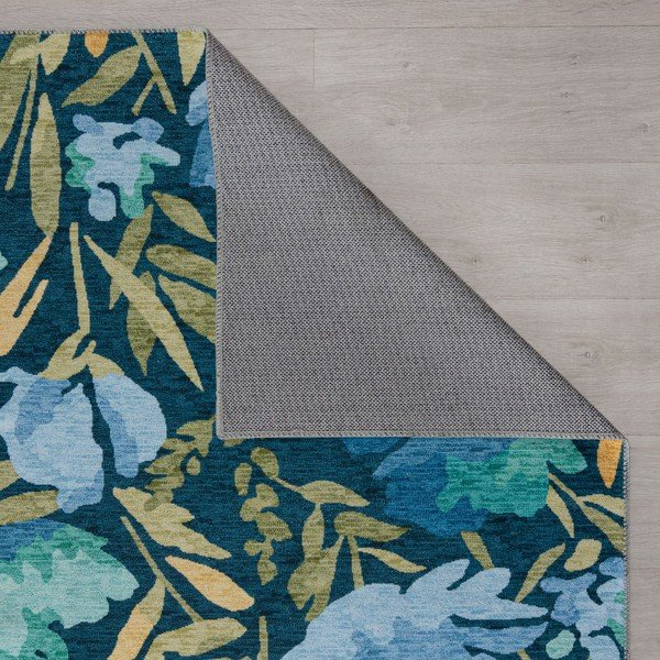 Modrý pratelný koberec 170x120 cm FOLD Alyssa - Flair Rugs-image-4