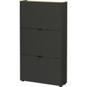 Antracitový výklopný botník 71x127x22 cm Ameca – Germania