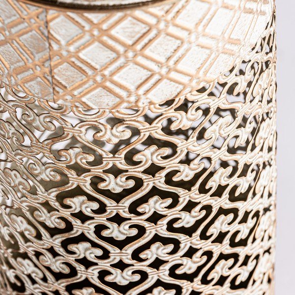 Kovová vysoká váza ve zlaté barvě Jaipur – Burkina-image-1