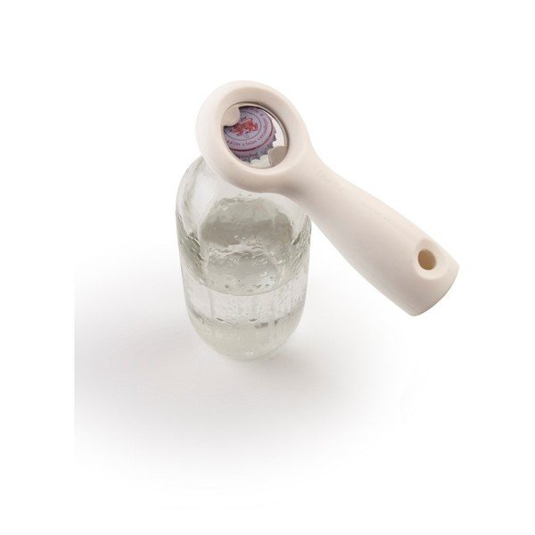 Bílý otvírák Qualy&CO Bottle Opener-image-1