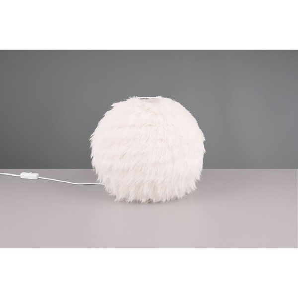 Krémová stolní lampa (výška 24 cm) Furry – Reality-image-2