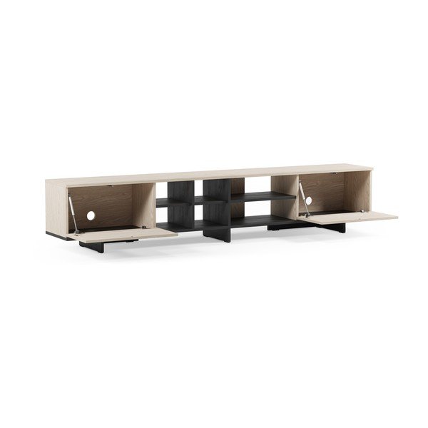 Černý TV stolek 230x44x36 cm Cequoia – Marckeric-image-3