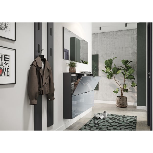 Šedý výklopný/závěsný botník Valega - Germania-image-4