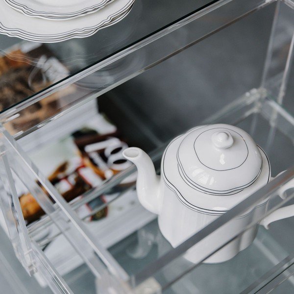 Bílá konvice na čaj z kostního porcelánu 1,3 l Odette – S|P Collection-image-1