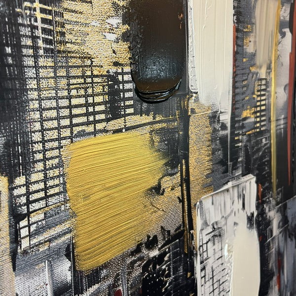 Obraz s ručně malovanými prvky na plátně 70x100 cm Cityscape – Styler-image-2