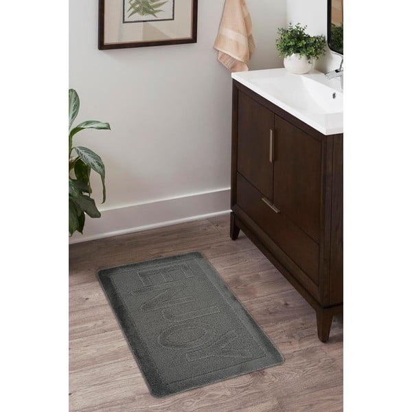 Antracitová koupelnová předložka 60x100 cm Enjoy – Foutastic-image-3