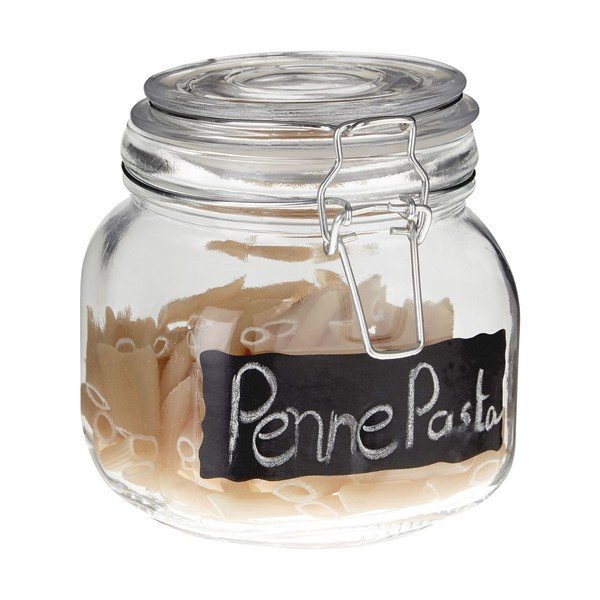 Skleněná dóza se štítkem na který lze psát křídou Premier Housewares, 900 ml-image-2