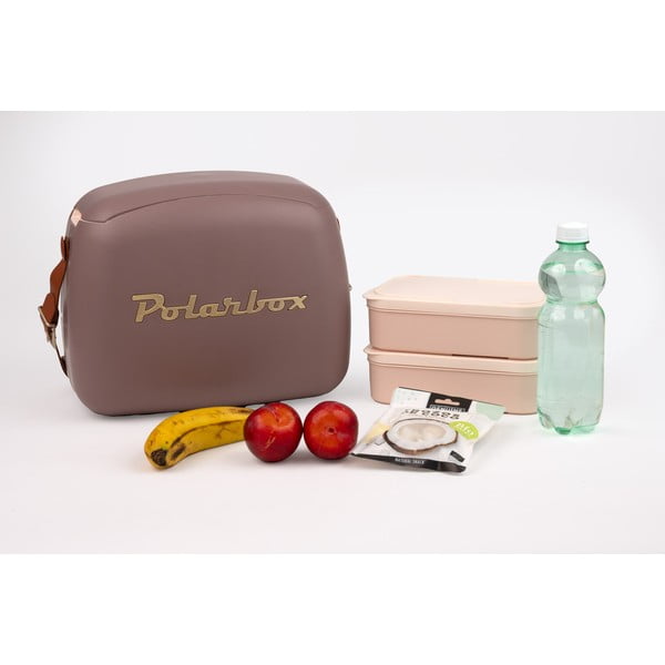 Hnědý chladicí box 6 l Classic Gold – Polarbox-image-4