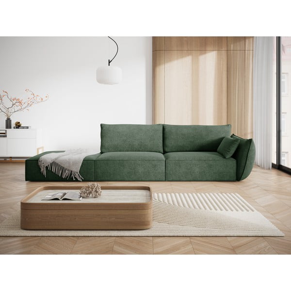 Tmavě zelená lenoška (pravý roh) Vanda – Mazzini Sofas-image-1