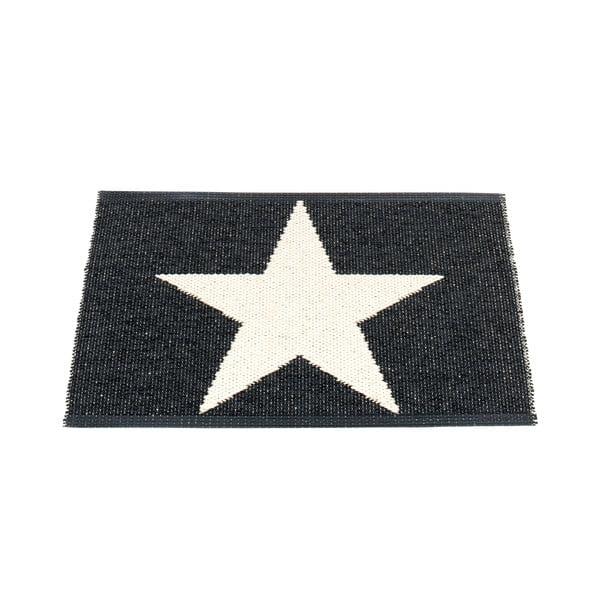 Černo-bílý vnitřní a venkovní koberec 70x50 cm Viggo Black – Pappelina