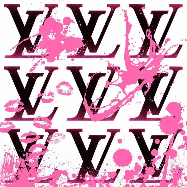 Obraz I Love Louis Pink, 61x61 cm