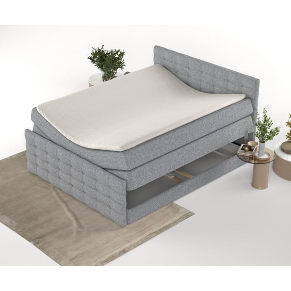 Šedá boxspring postel s úložným prostorem 180x200 cm Blend – Maison de Rêve-image-4