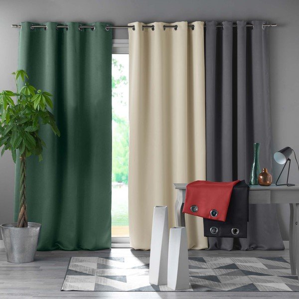 Krémový zatemňovací závěs 135x240 cm Occult – douceur d'intérieur-image-2