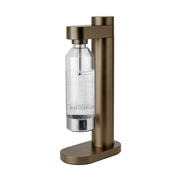 Hnědý výrobník sody z nerezové oceli Brus – Stelton