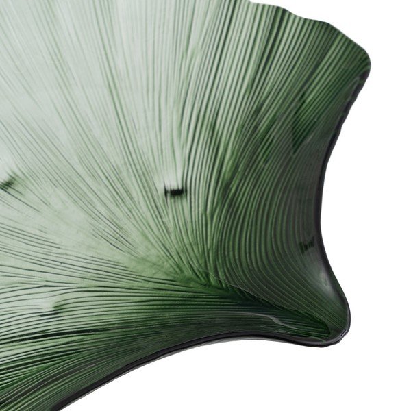 Skleněný dekorační tác 31x33 cm Gingko – Ixia-image-1