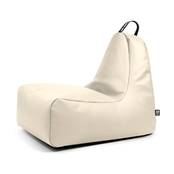 Béžový sedací vak z imitace kůže Chill XL – So Soft?
