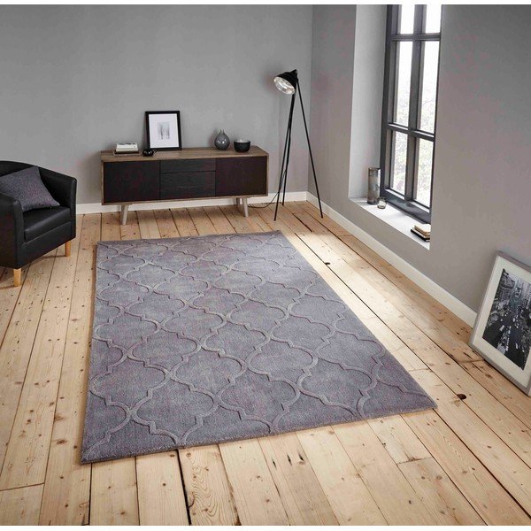 Šedý koberec Think Rugs Hong Kong Puro, 150 x 230 cm-image-1