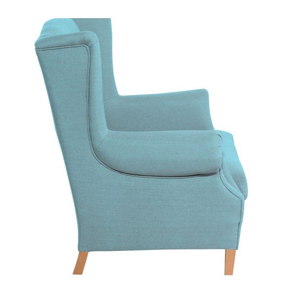 Světle modré křeslo ušák Max Winzer Harvey-image-2