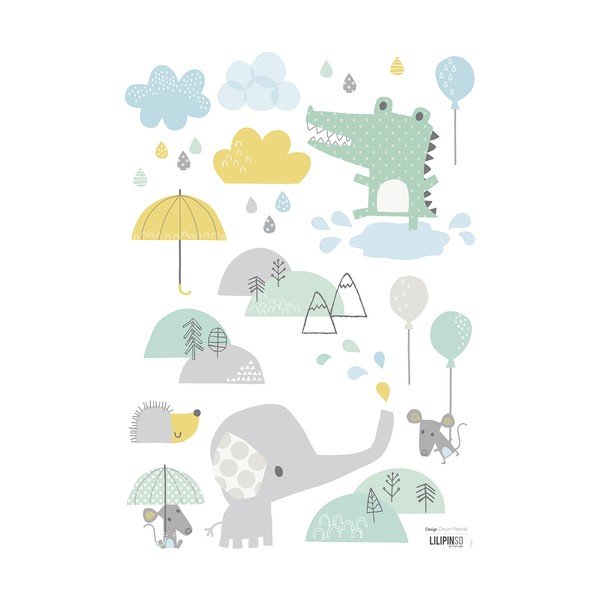 Arch samolepek 30x42 cm Smile It'S Raining – Lilipinso